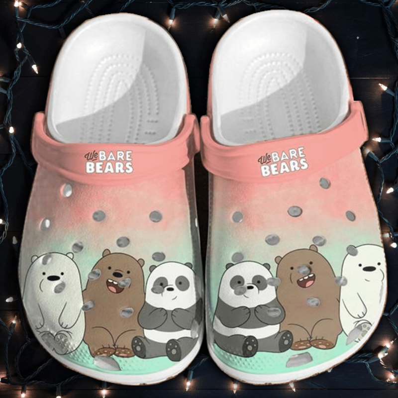 We Bare Bears Crocs Crocband Clogs, Comfy Footwear, Shoes