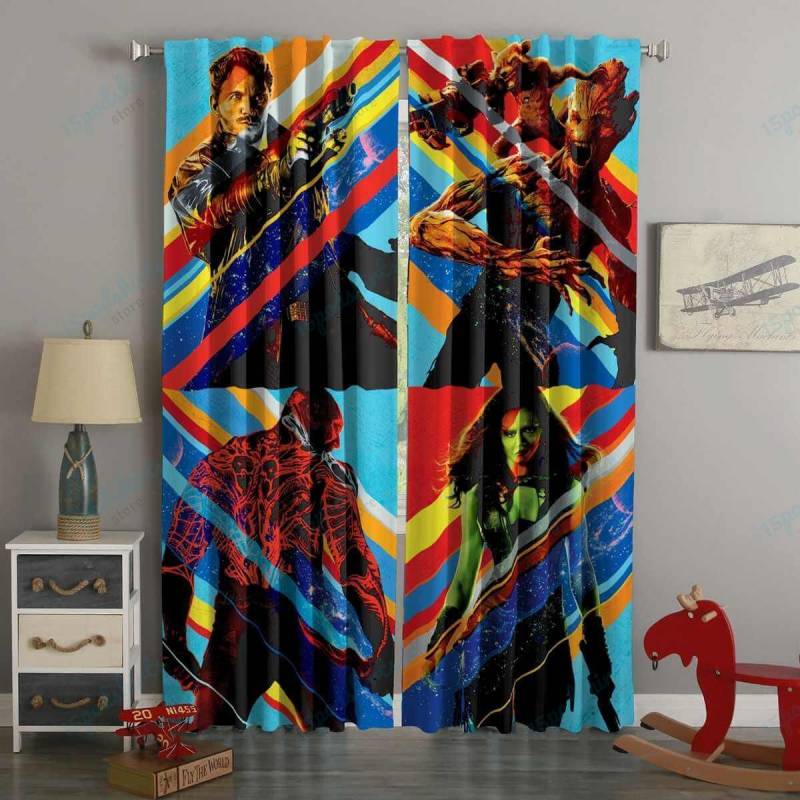 3D Printed Guardians of the Galaxy Style Custom Living Room Curtains