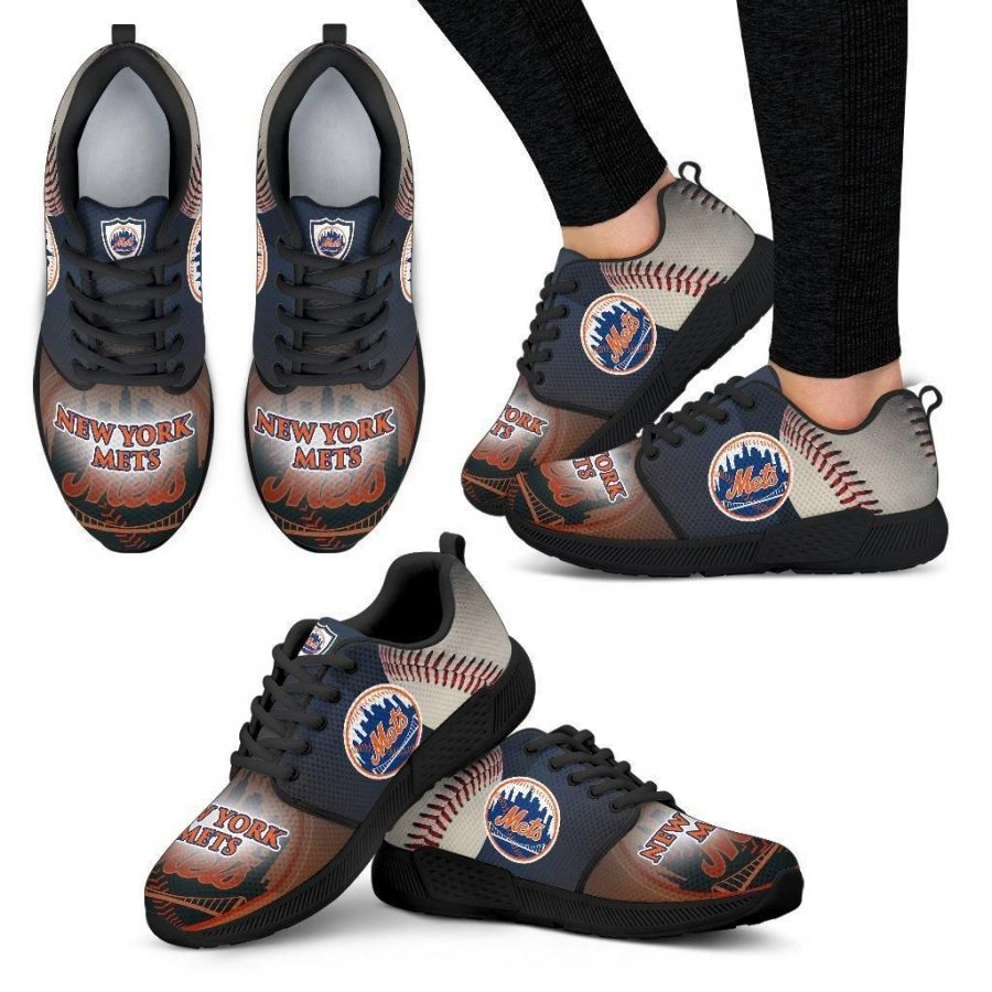 Awesome New York Mets Running Sneakers For Baseball Fan #796