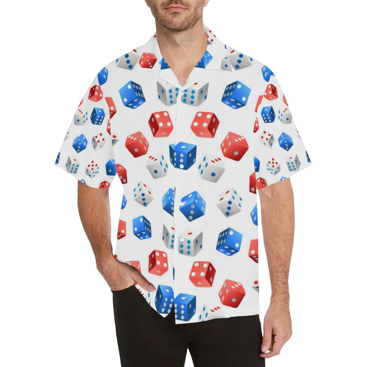 Dice Pattern Print Design 01 All Over Hawaii Shirt Ha30726