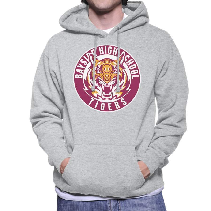 Bayside Tigers Saved By The Bell Sports Logo Men’s Hooded Sweatshirt