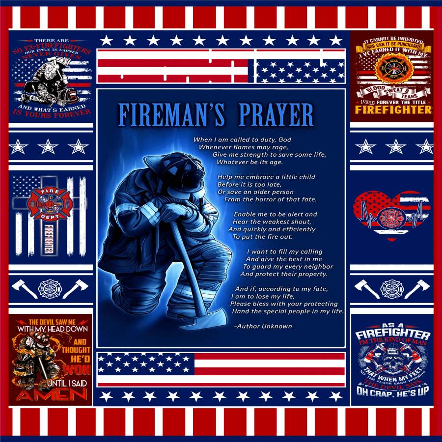 I Want To Give The Best In Me Gift For Fireman’s Prayer Blanket