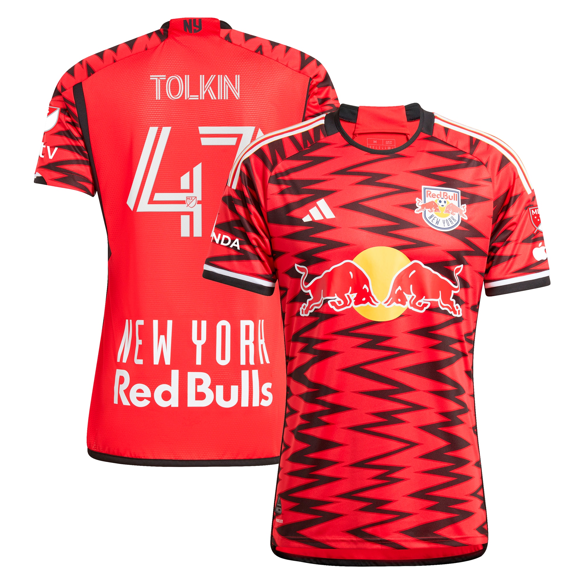 John Tolkin New York Red Bulls 2024 Legacy Authentic Player Jersey  Red