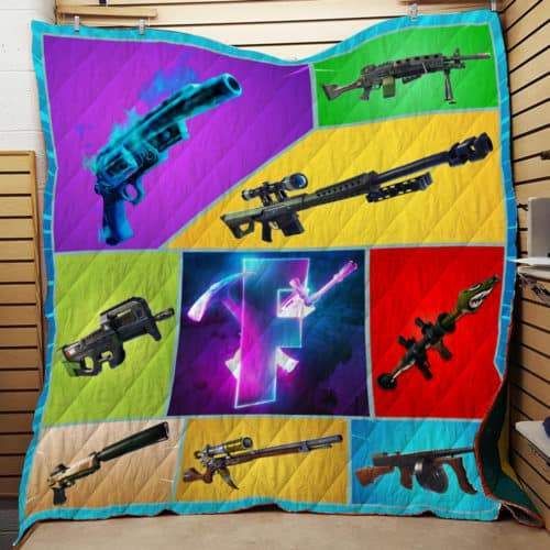 Gun Fn V2 3D Quilt Blanket HGM49