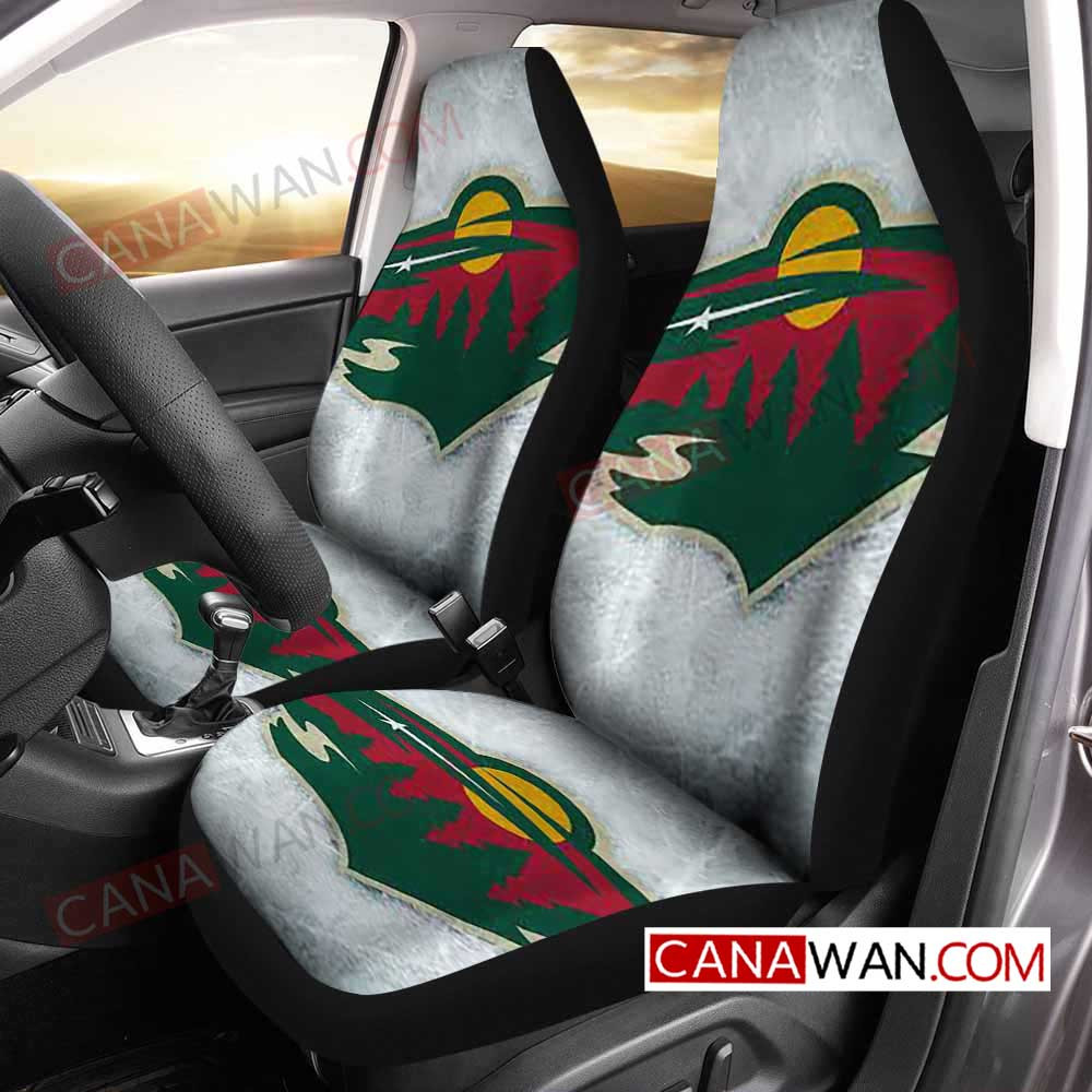 Minnesota Wild Style216 3D Customized Personalized Car Seat Cover