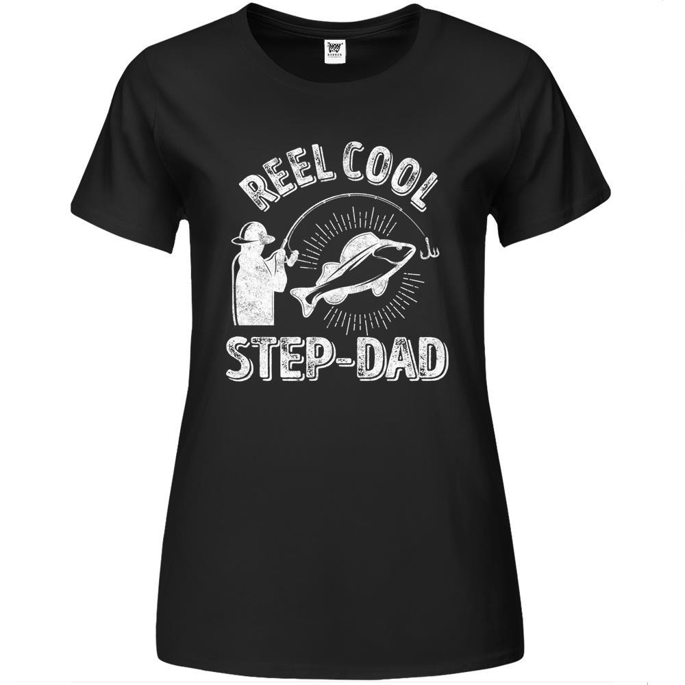 Best Step Dad Ever Vintage American Flag Gift Fathers Day Premium Womens Tshirts