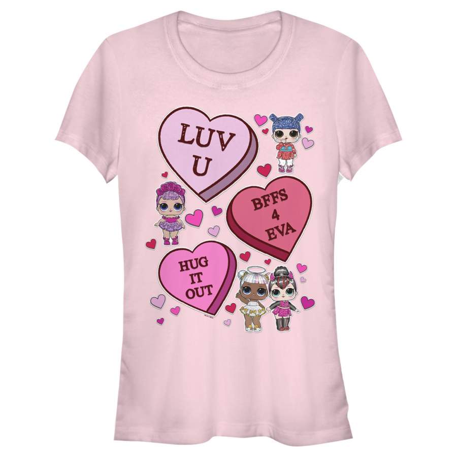 L.O.L Surprise Junior’s Candy Heart Love  T Shirt