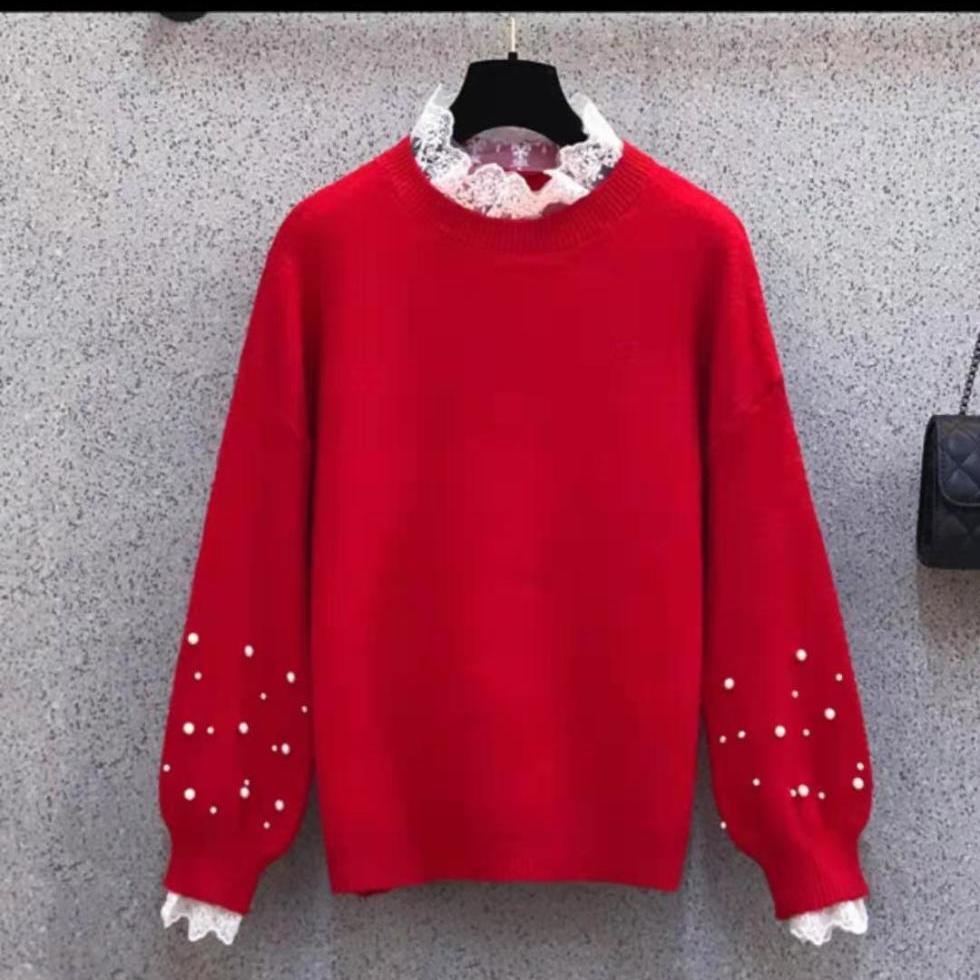 Autumn and Winter 2022 New Korean Fashion Temperament Age Reducing Round Neck Sweater Casual Half Skirt Two-piece Set alx