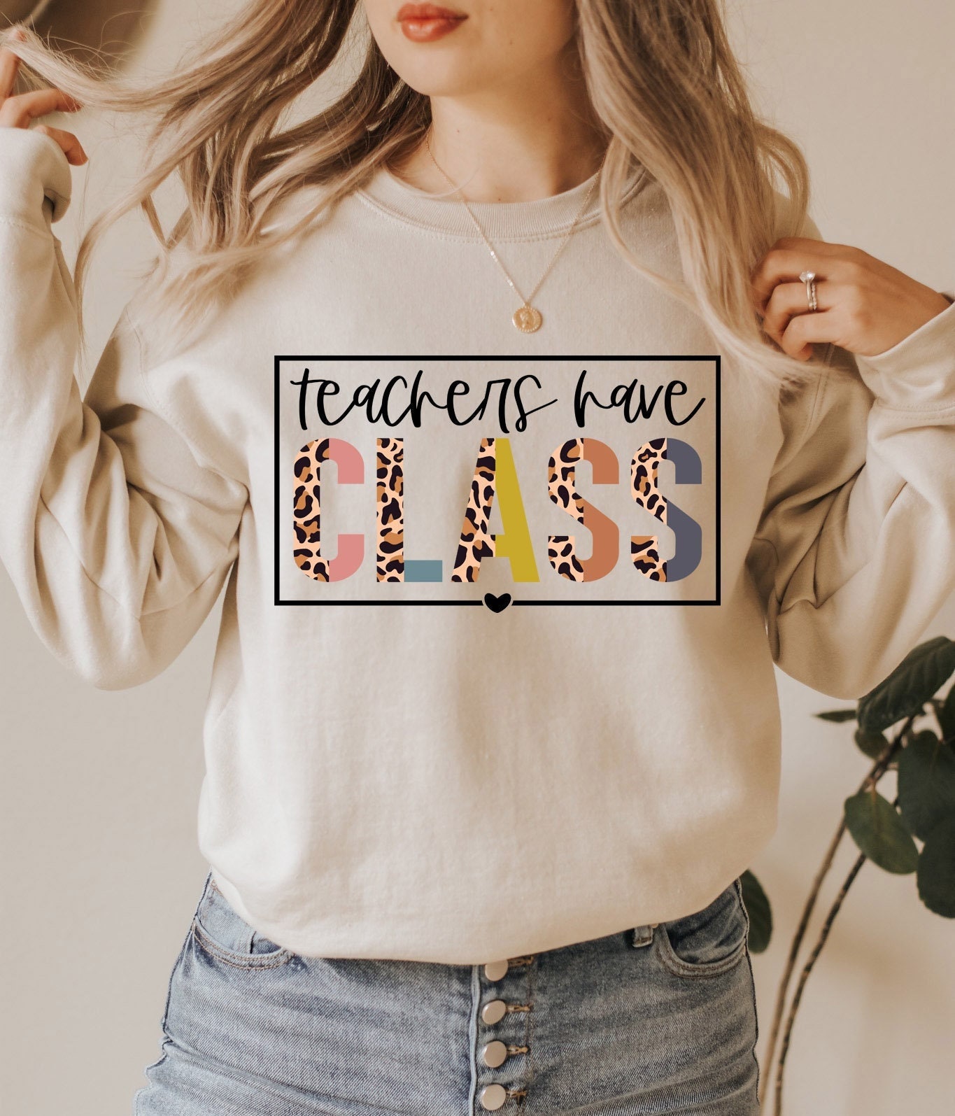 Teachers Have Class Sweater – Cute Teacher Pullover – Teacher Appreciation Sweatshirt – Gift for Teacher – Class Trip Pullover – Unisex