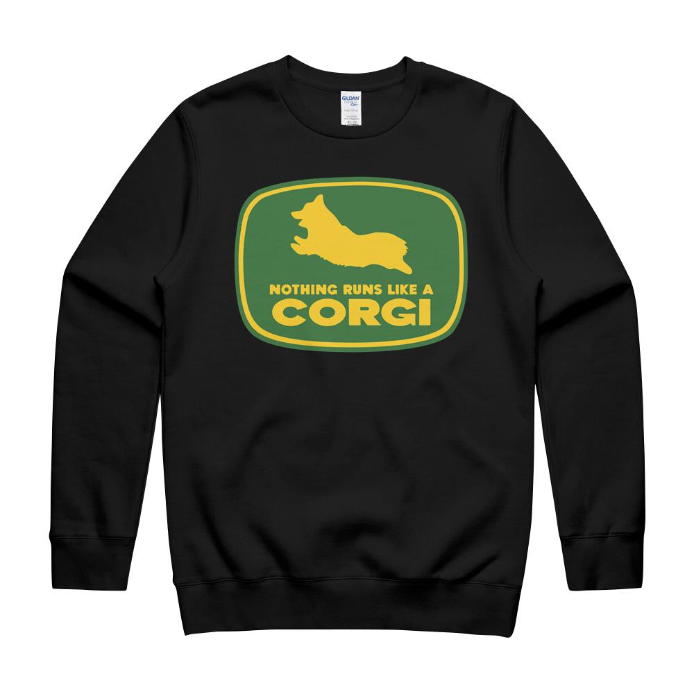 Nothing Runs Like A Corgi Shirt – Funny Farmer Dog Owner Tee- Hoodie- Sweatshirt Crewneck Sweatshirt