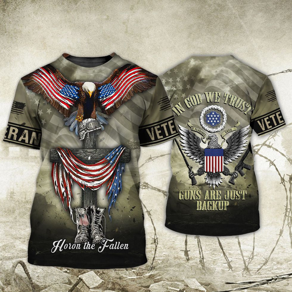 Veteran Honor The Fallen 3D Hawaii Shirt, American Veteran Hoodie, Veteran Design On Clothing