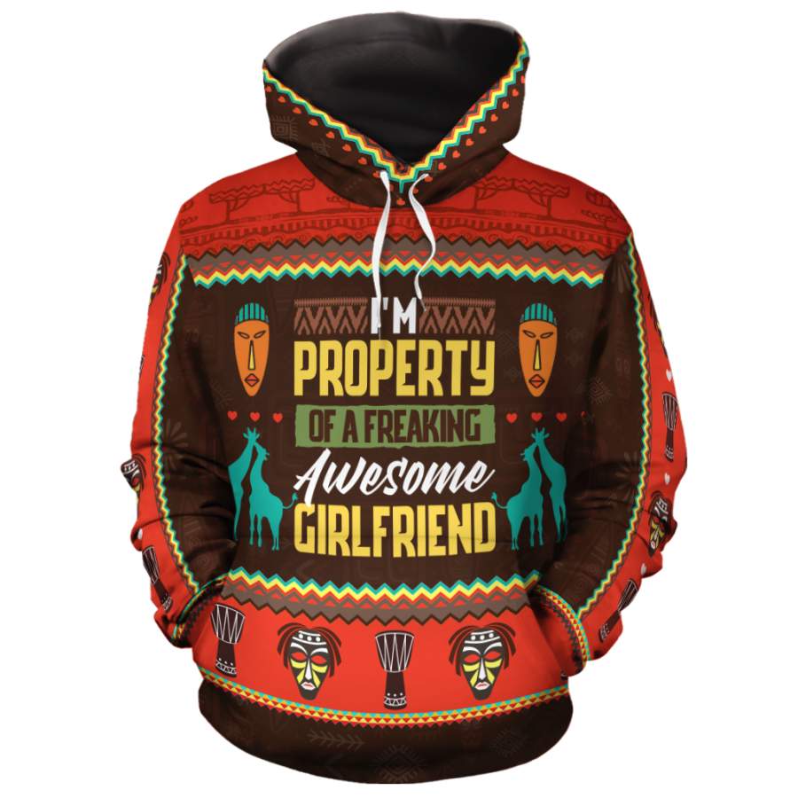 Property Of A Freaking Awesome Girlfriend All-over Hoodie