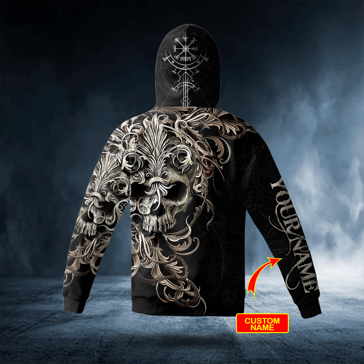 Eternal Dynasty Skull Viking Personalized 3D Tees & Hoodie - TattoosCafe