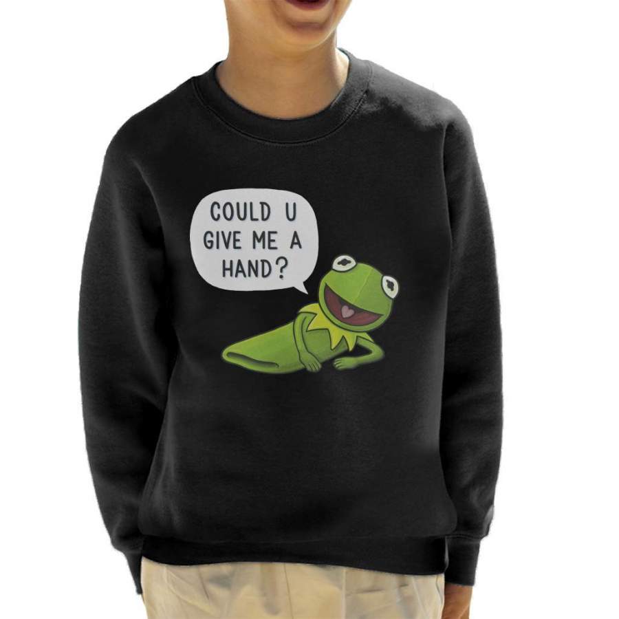 The Muppets Kermit The Frog Give Me A Hand Kid’s Sweatshirt