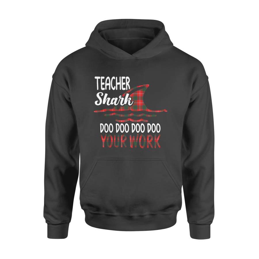 Teacher Shark Doo Doo 100th Day Of School Gift For Student Boys Girls Kids Hoodie