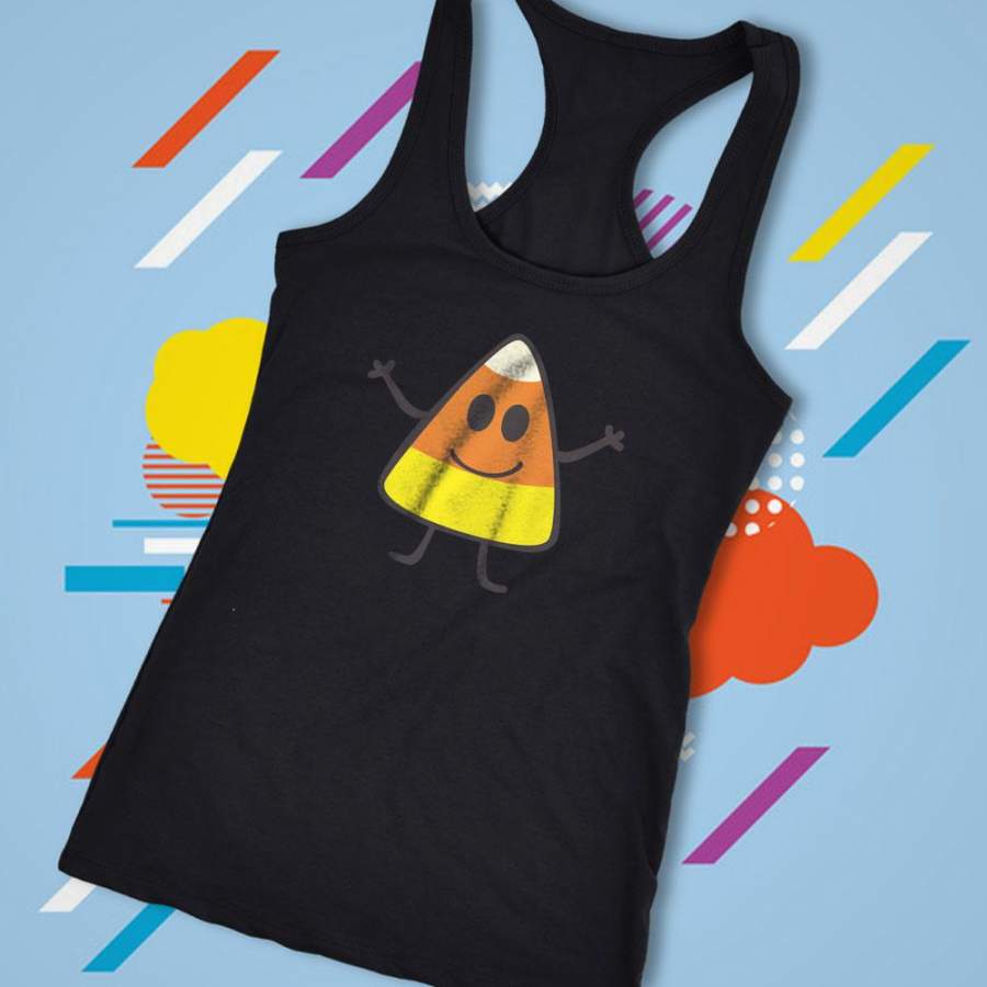 Cute Candy Corn Halloween Women’S Tank Top Racerback