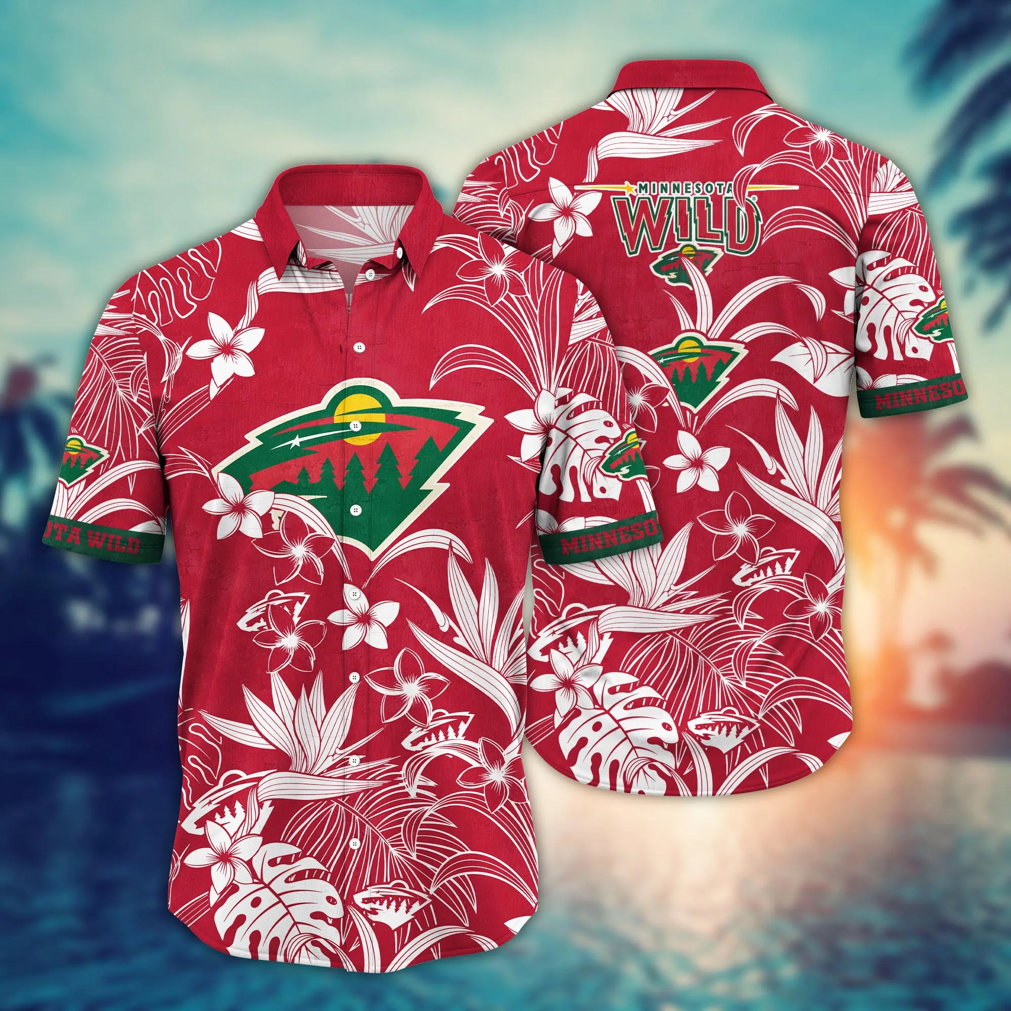 Minnesota Wild Nhl Hawaiian Shirt Vacation Aloha Shirt