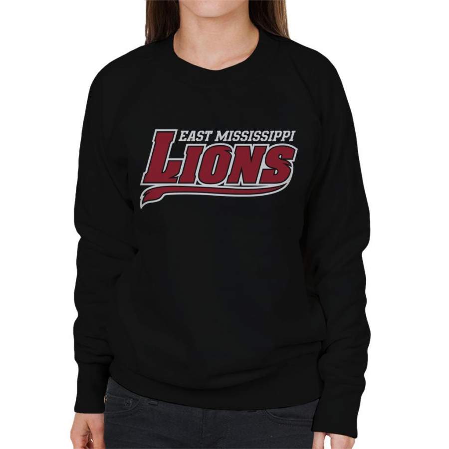 East Mississippi Community College Lions Tail Logo Women’s Sweatshirt