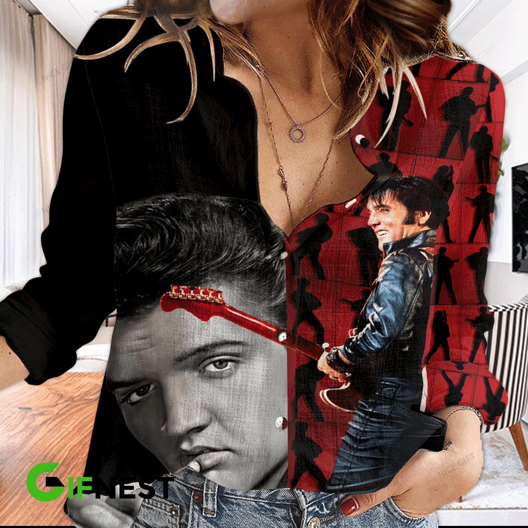 Elvis Presley Women Casual Shirt Wcs-E2H2