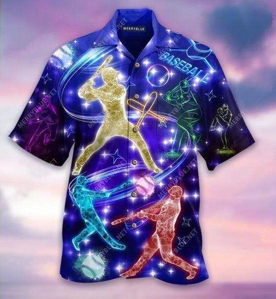 High Quality Hawaii Aloha Shirts Baseball Neon Light Ha42543