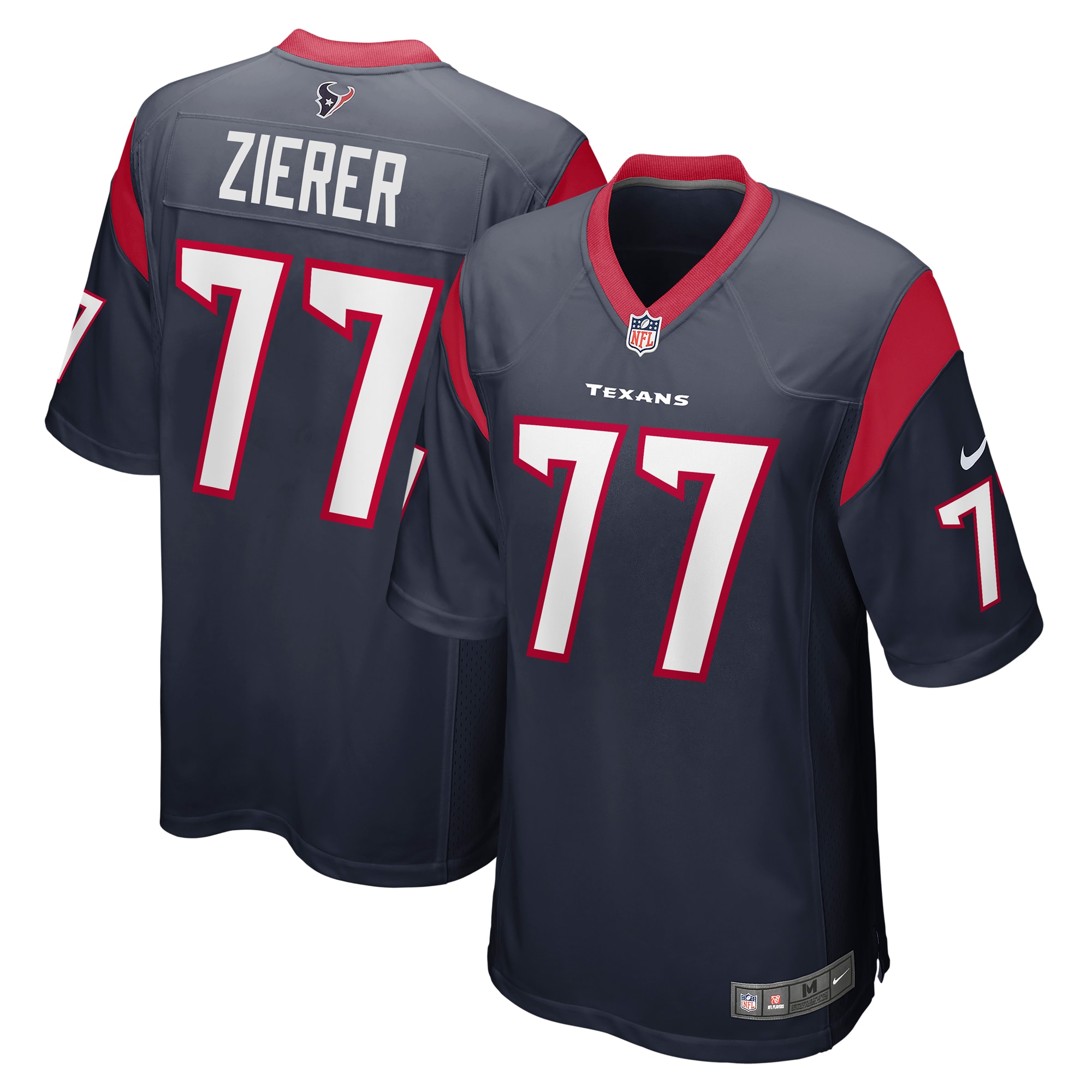 Men’s Houston Texans Kilian Zierer Navy Team Game Jersey