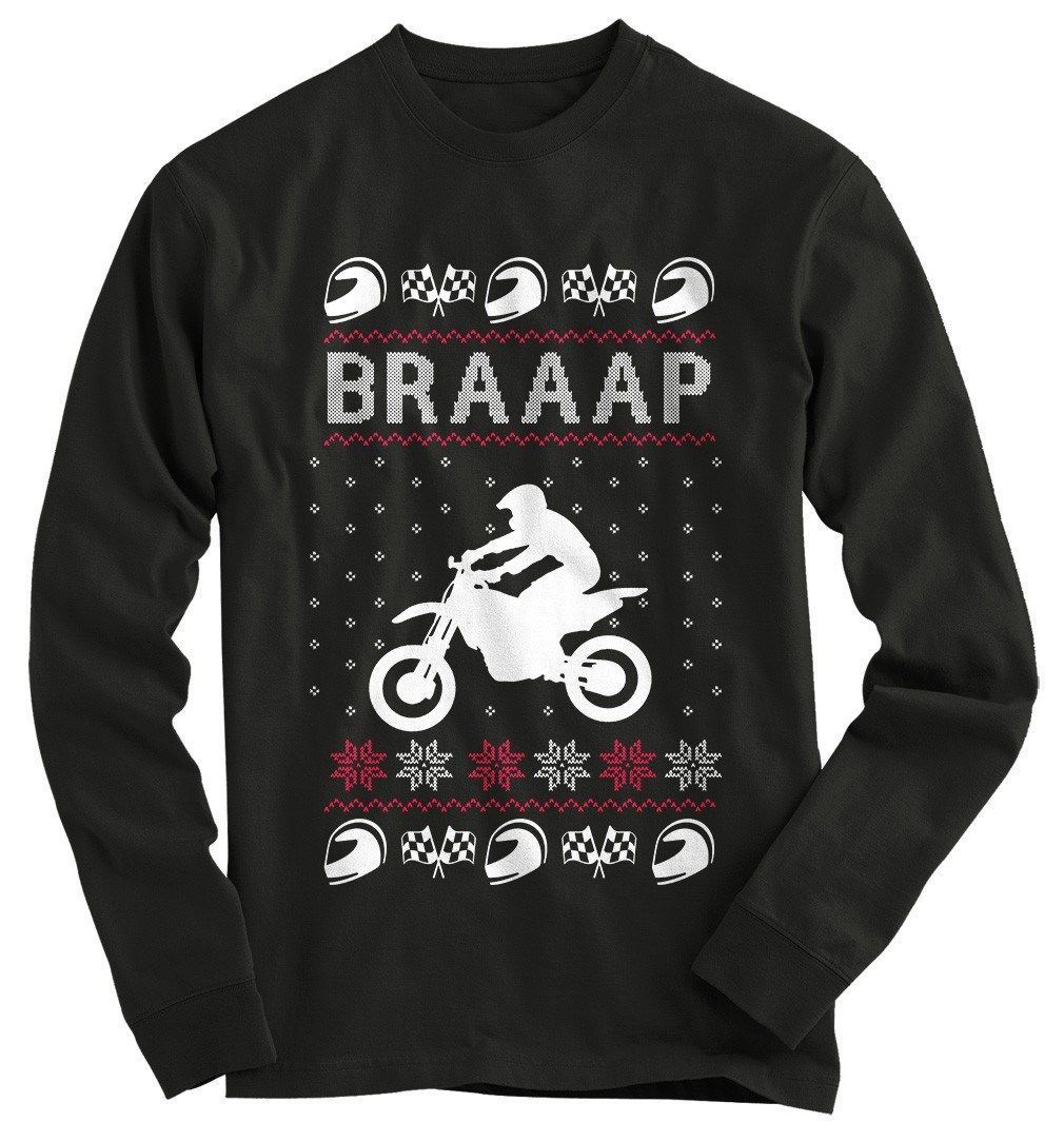 Braaap Motocross Ugly Christmas Sweate shirt