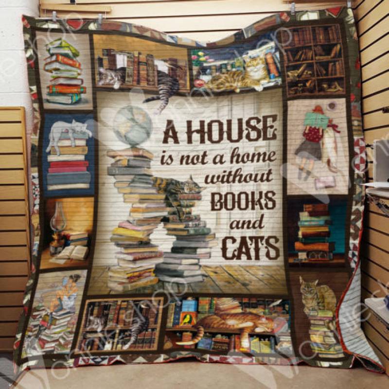 Book Cat Blanket NOV1201 95O41