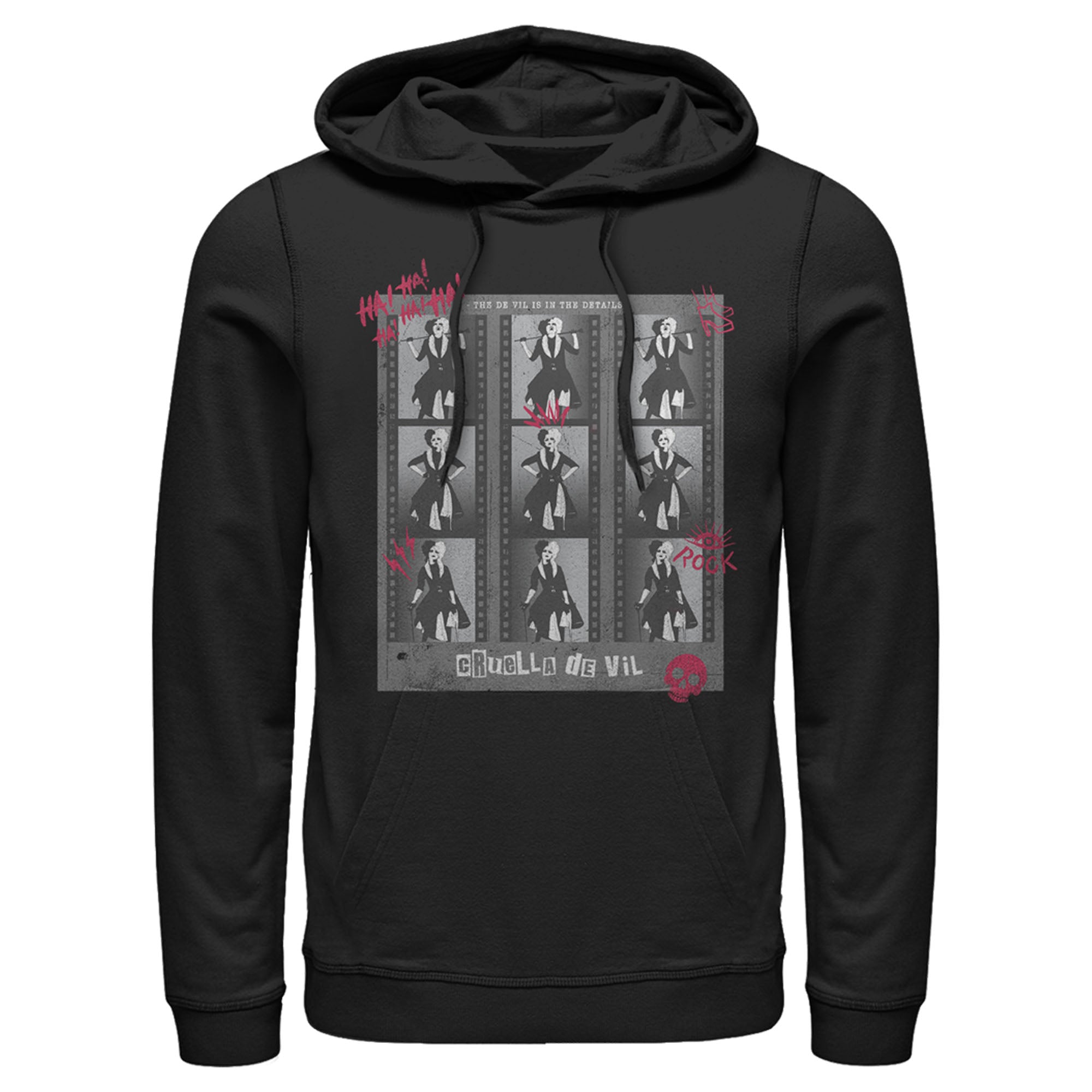 Cruella Men’S Photo Negatives  Pull Over Hoodie