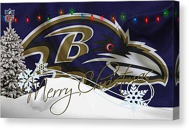 36 Baltimore Ravens Joe Hamilton Canvas Print