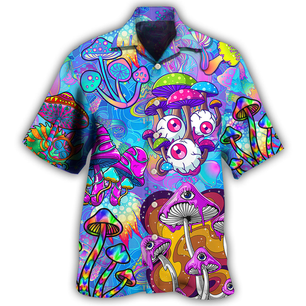 Hippie Mushroom Colorful Cool Style Hawaii Shirt Ha96178