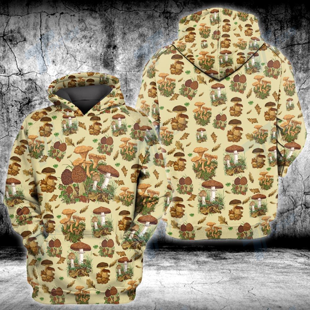 Mushroom Psychedelic Pattern 3D All Over Printed Hoodie/ Leggings/ Tank Top Size S – 5Xl