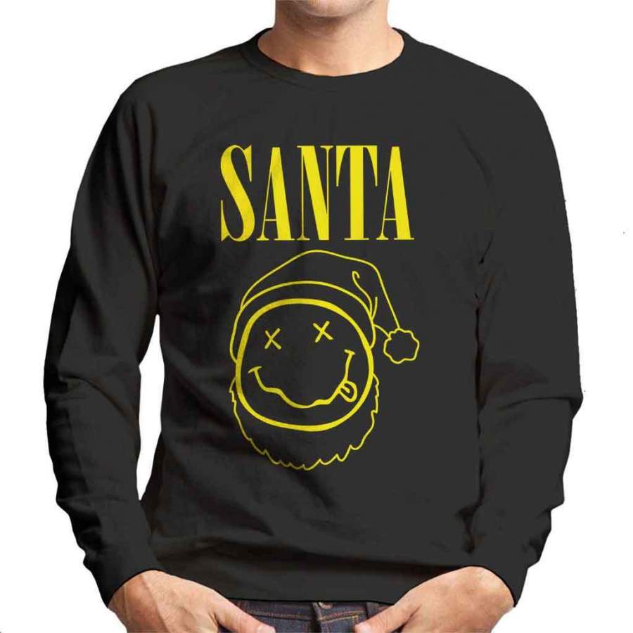 Santa Claus Nirvana Logo Men’s Sweatshirt