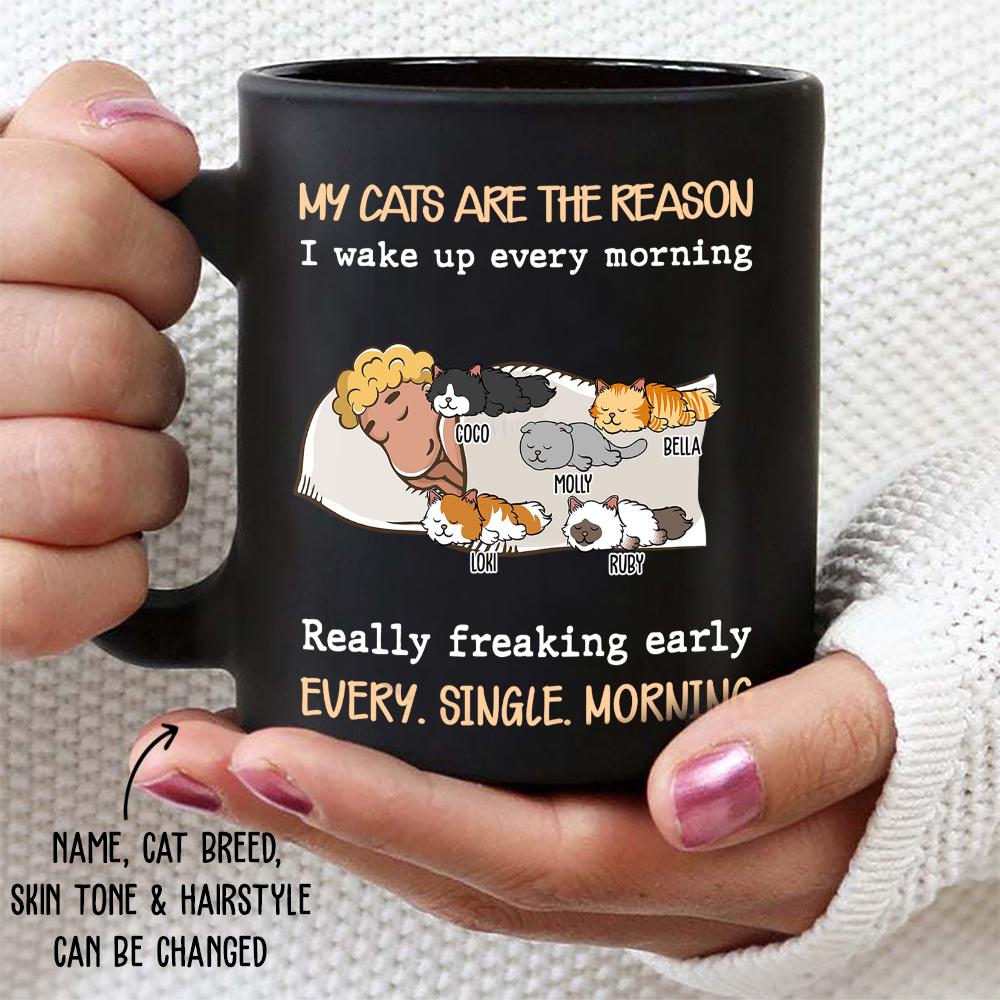 My Cat Is The Reason – Personalized Custom Coffee Mug