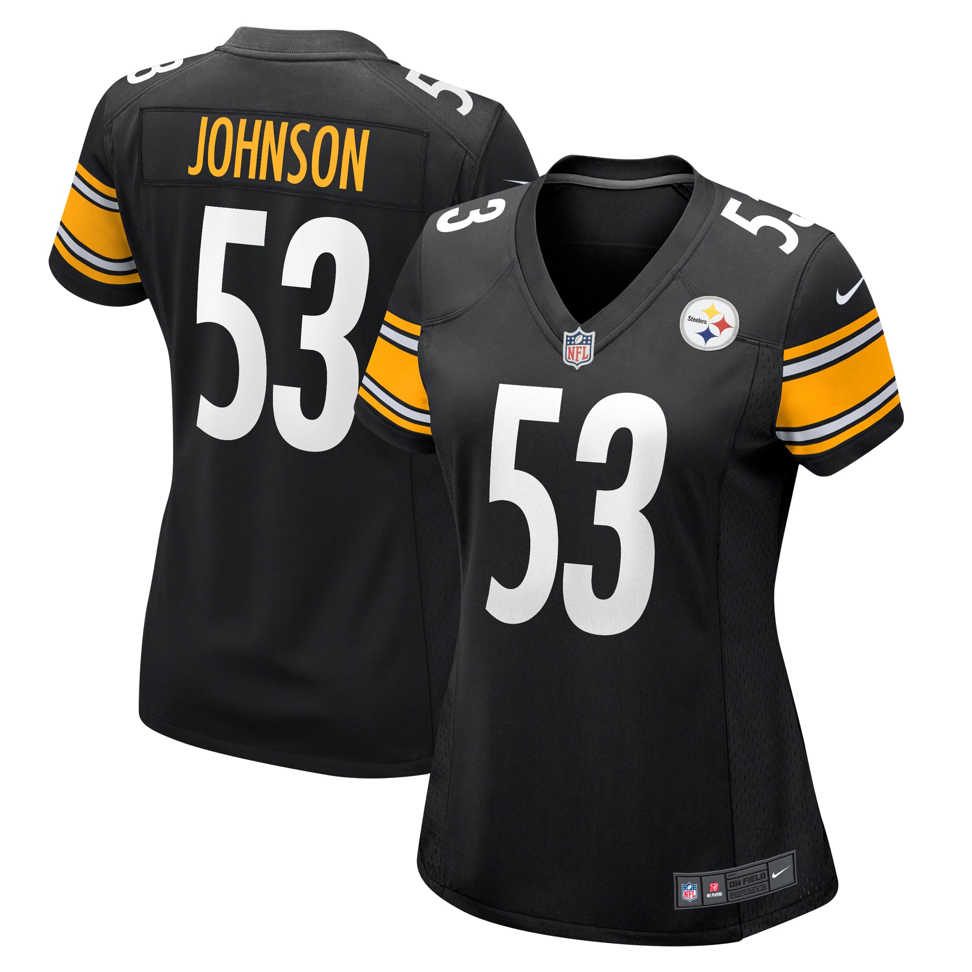 Kyron Johnson Pittsburgh Steelers Women's Game Jersey – Black