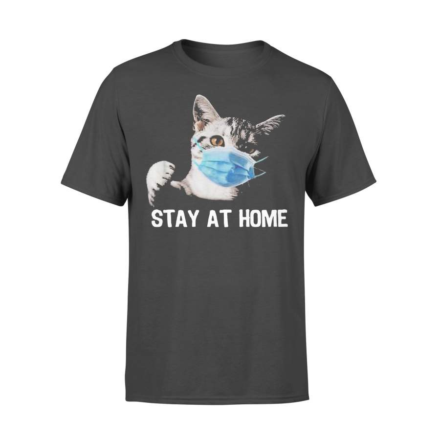 Cat Mask Stay At Home T-shirt