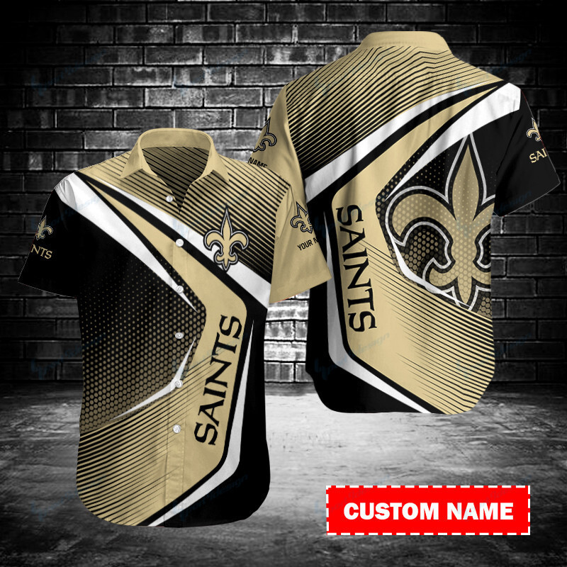 New Orleans Saints Personalized Button Shirt Bb189