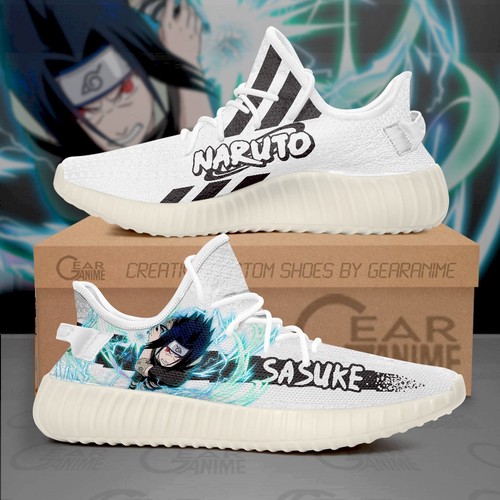 Best Uchiha Sasuke Yeezy Shoes Naruto Custom Anime Shoes For Sale