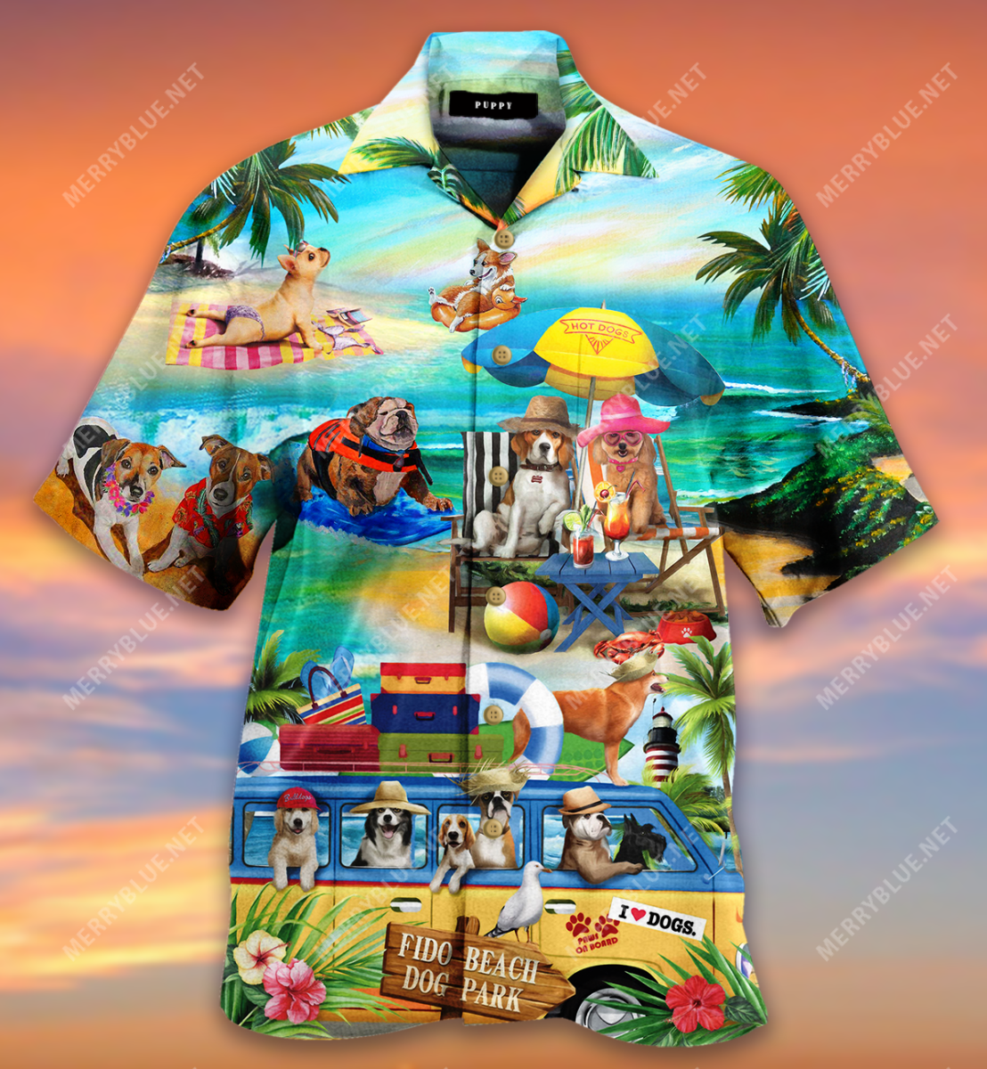 Paws On Board Unisex Hawaii Shirt Ha97546