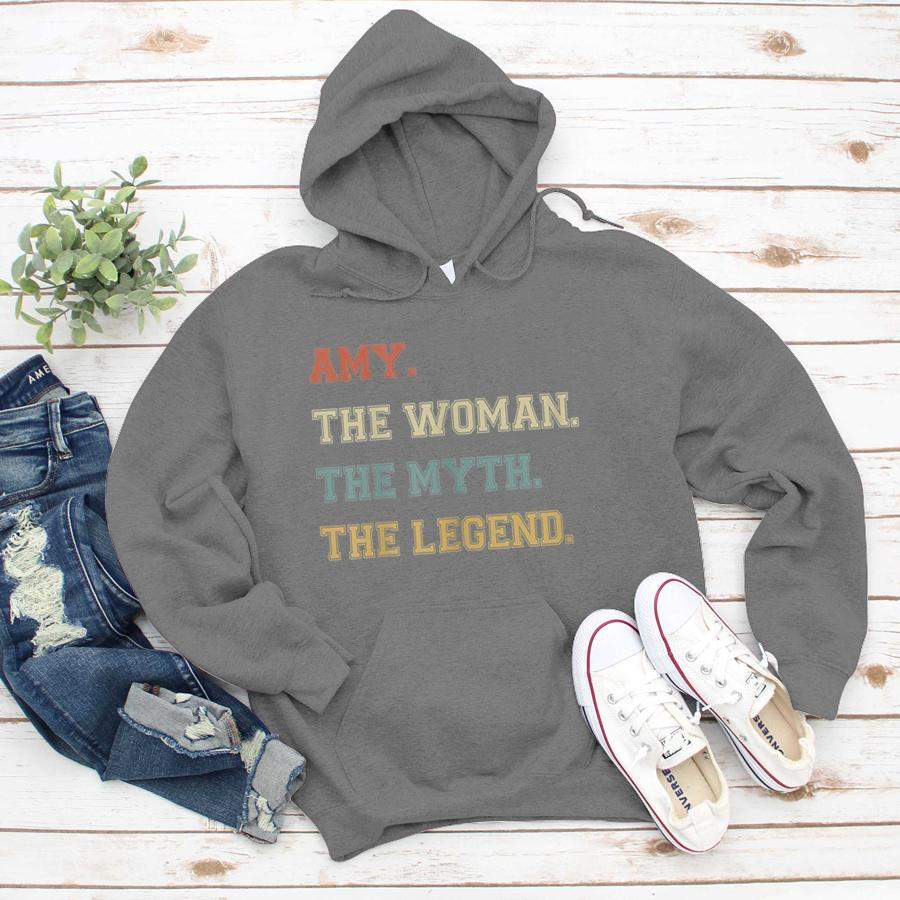 The Name Is Amy The Woman Myth And Legend Varsity Style  Hoodie