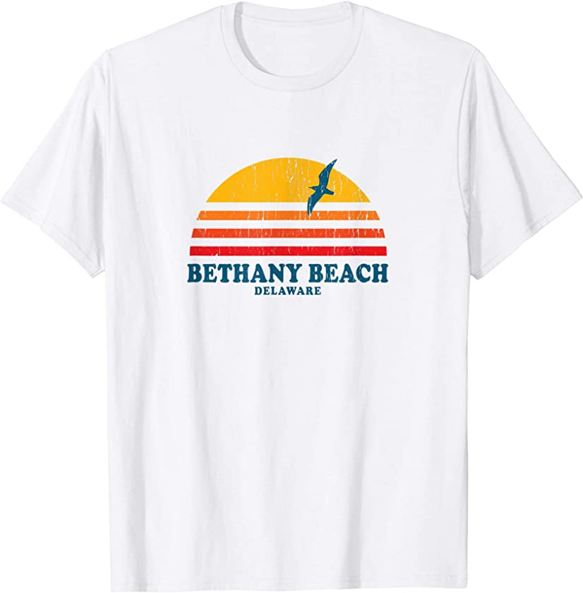 Bethany Beach Delaware DE T-Shirt Vintage Graphic 70s Tee