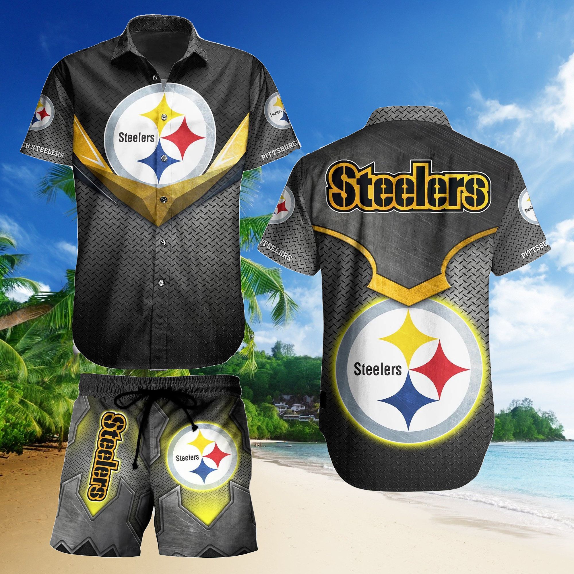 Pittsburgh Steelers Nfl Hawaiian Suite Summer Beach Suite, Nfl Fan Gift Thw087