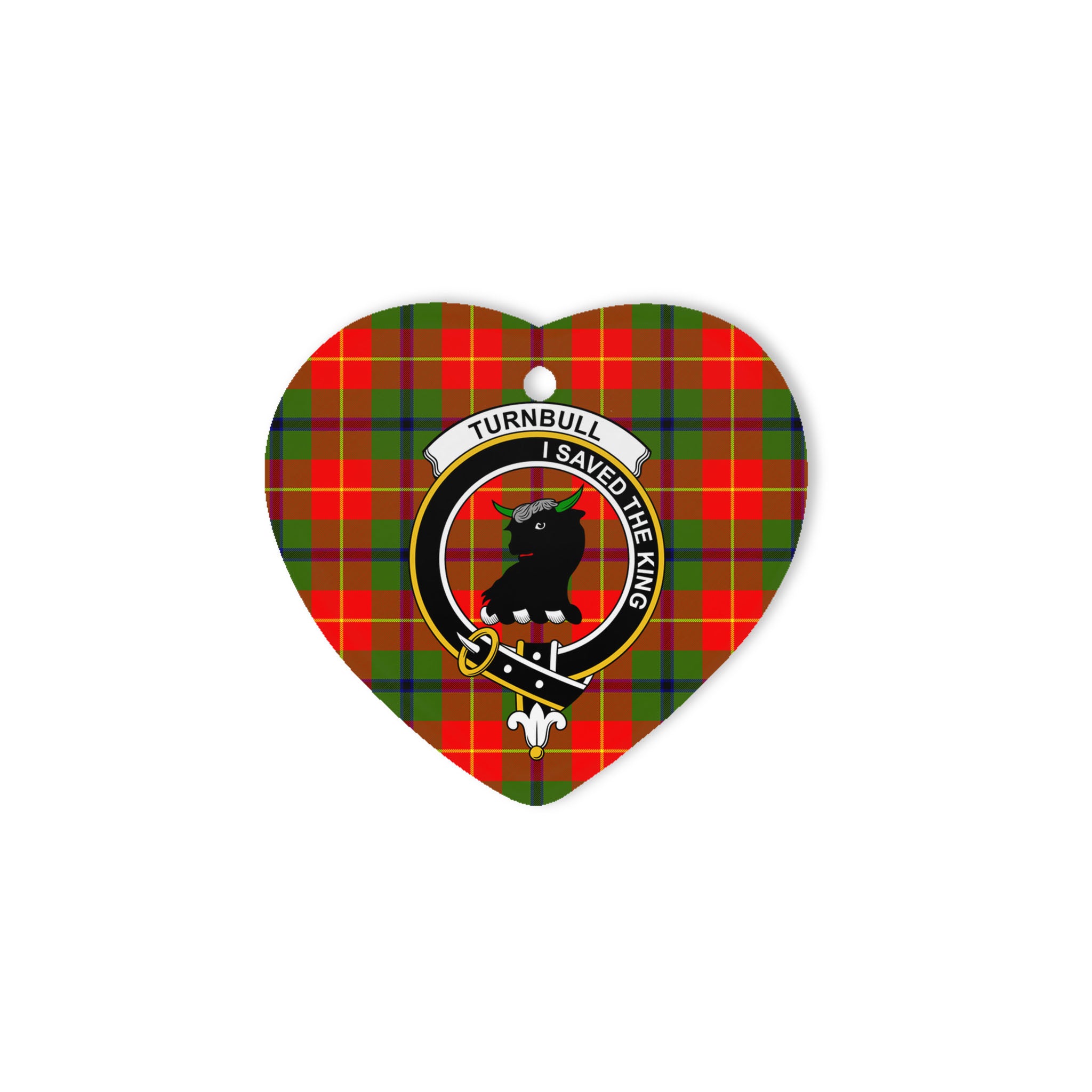 Turnbull Scottish Clan Plaid Ornament Gift. Christmas Tree Ornament Turnbull Clan Tartan Ornament Great Christmas Ornaments Gift Heart Ornament