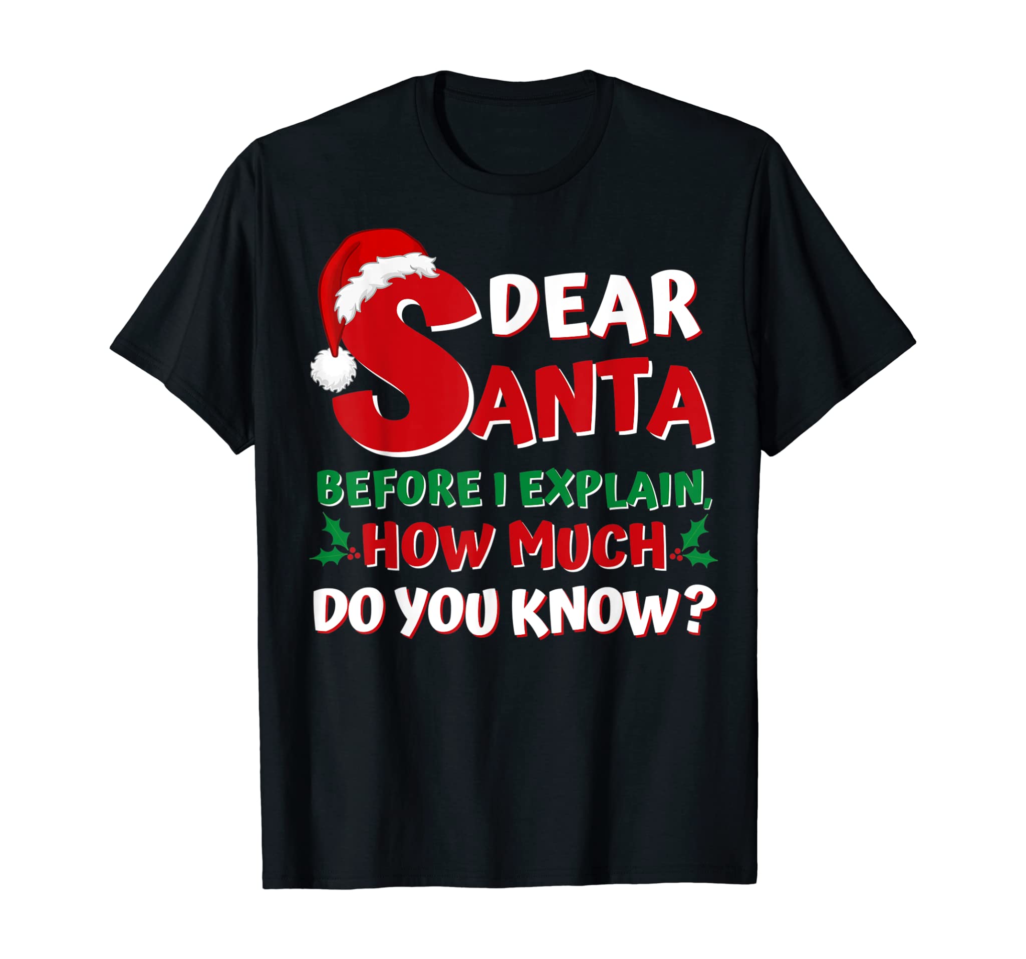 2020 Funny Christmas Shirts Kids Adults Santa I Can Explain T-Shirt