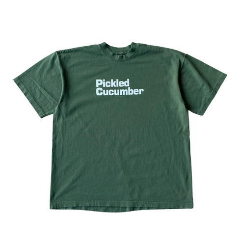 Pickled Cucumber Text Tee Shirt Outfit