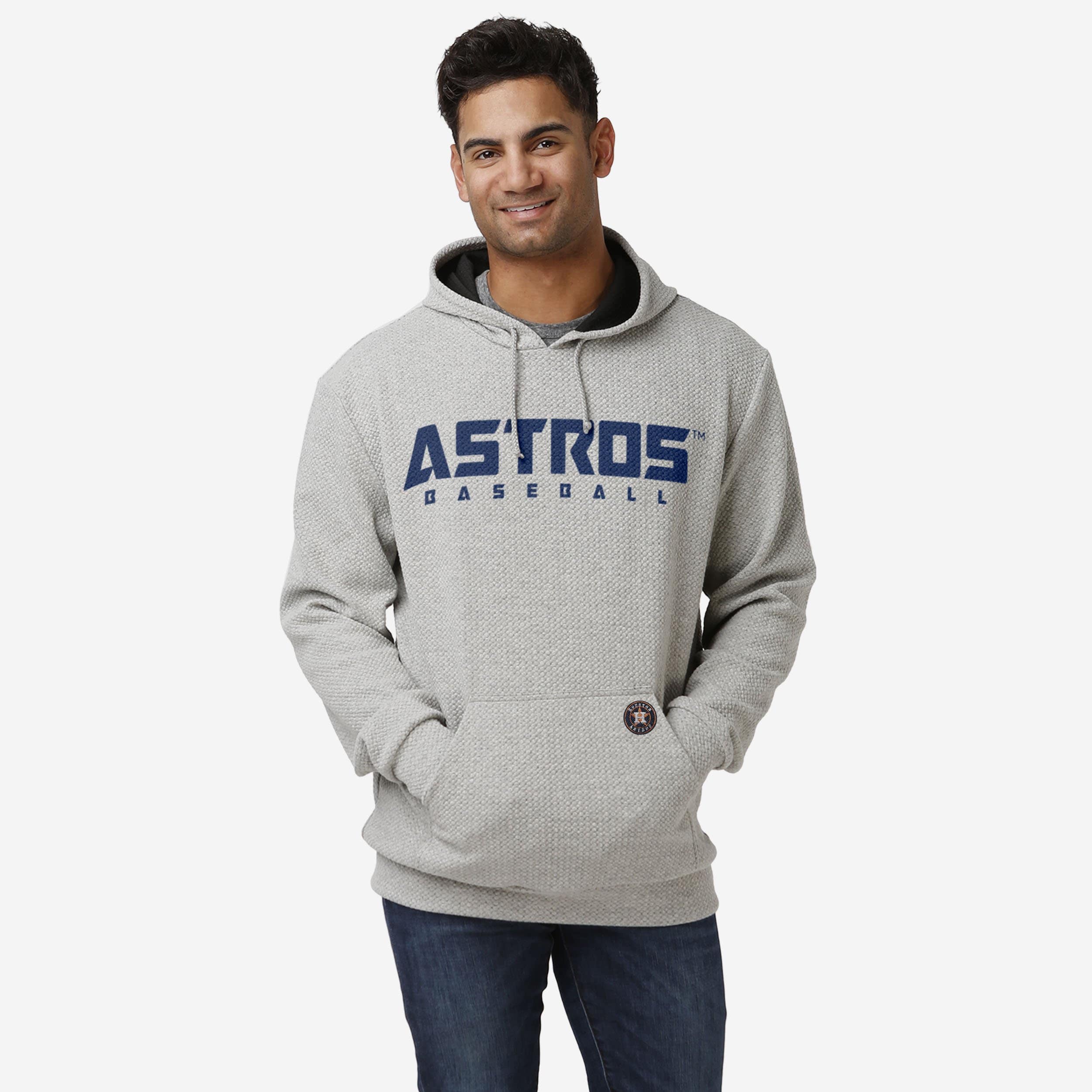 Houston Astros Gray Woven Hoodie