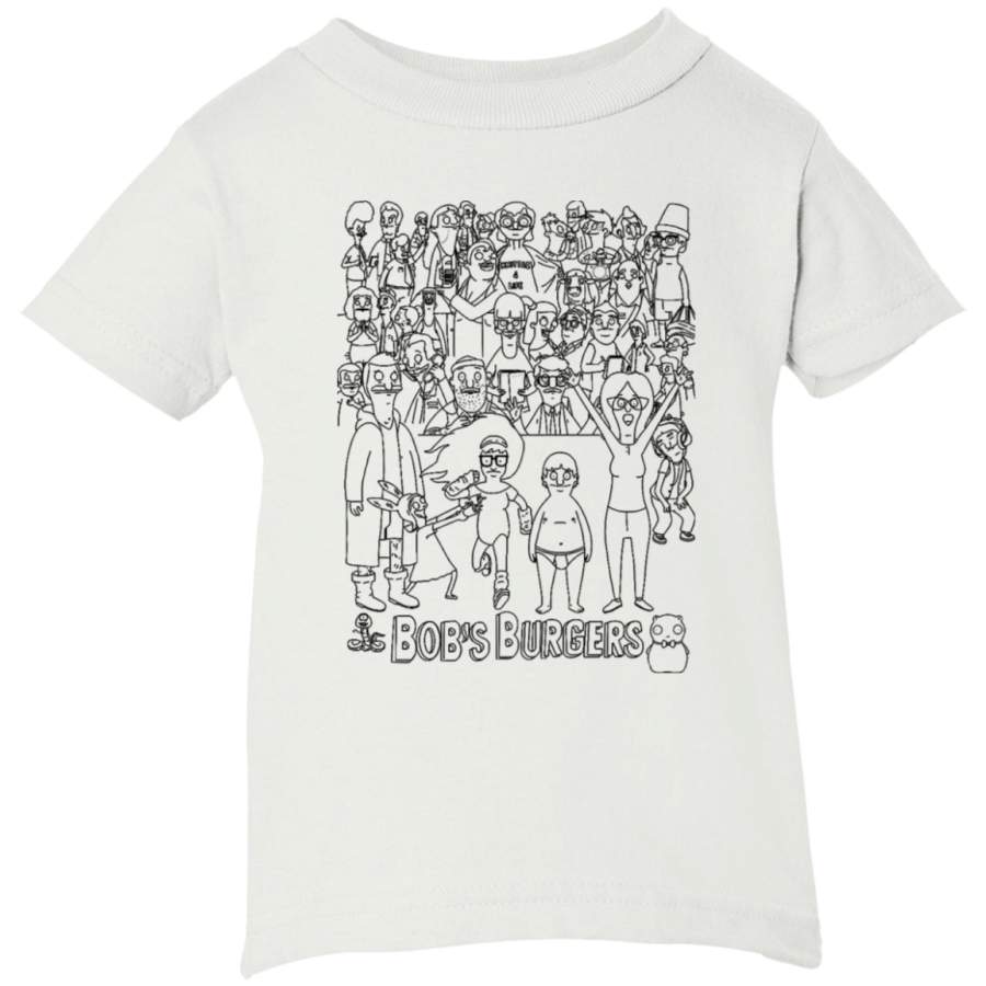 AGR Characters of Bobs Burgers Infant Short Sleeve T-Shirt