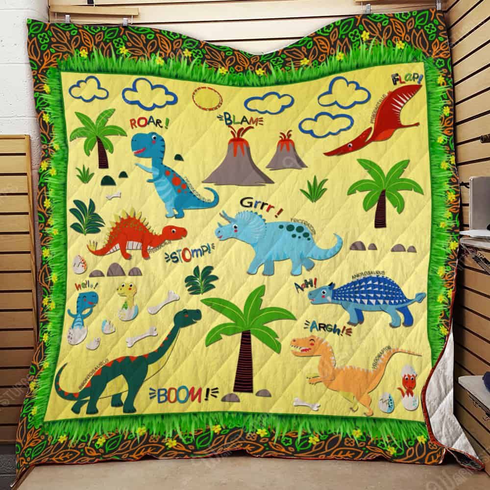 Cute Dinosaurs KP 3D Quilt Blanket 3249