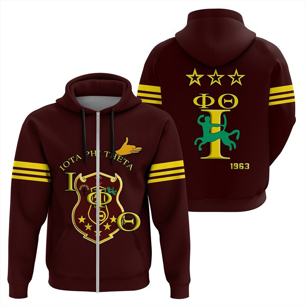 Greek Life Hoodie – Iota Phi Theta Ipt Style Zip Hoodie