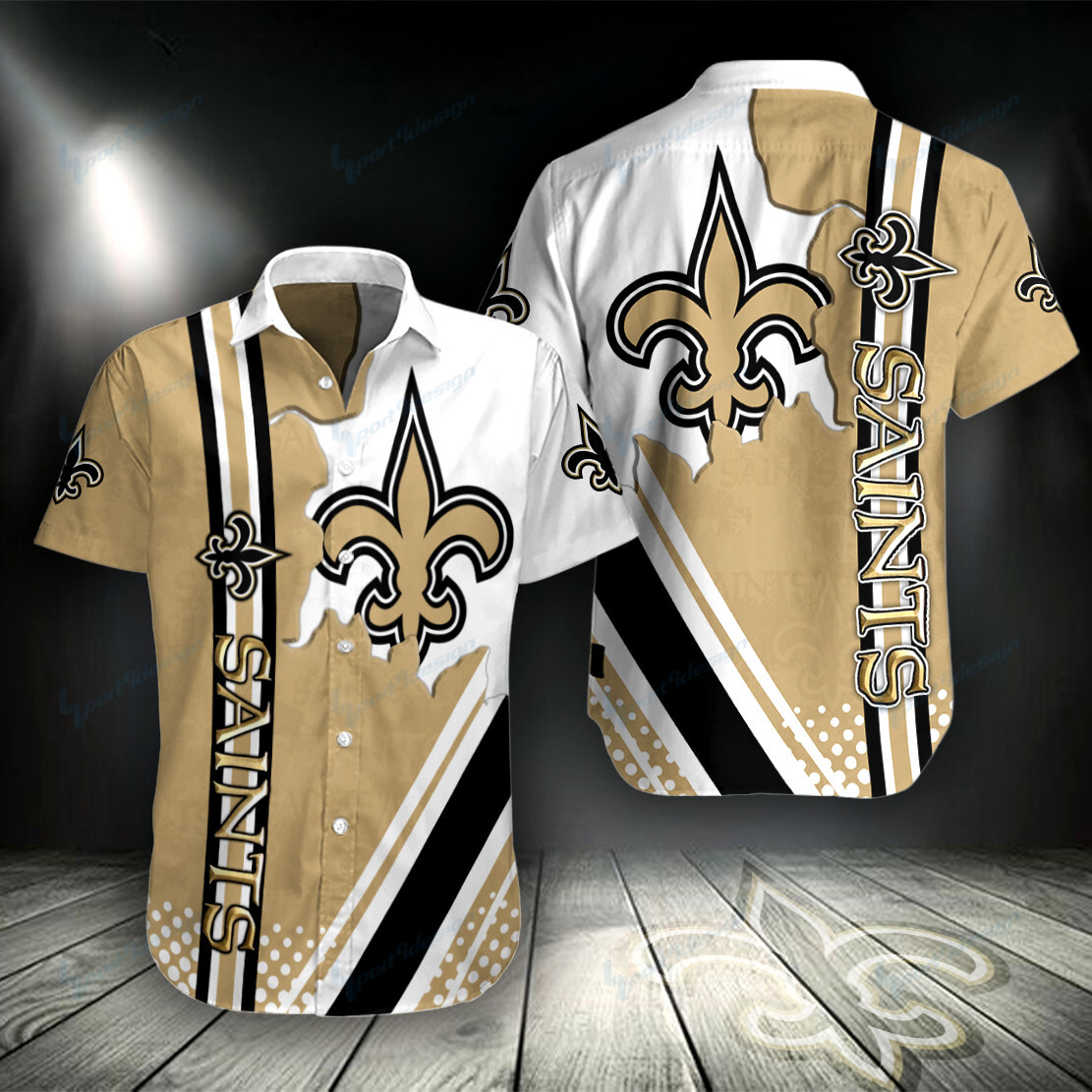 New Orleans Saints Button Shirt Bg749