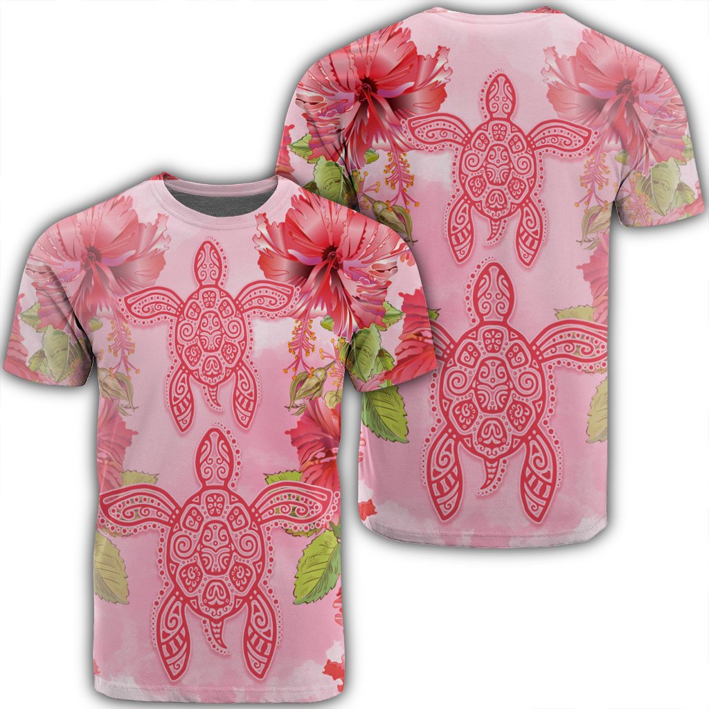 Hawaiian Turtle Hibiscus Pink Style Ah Ha56529